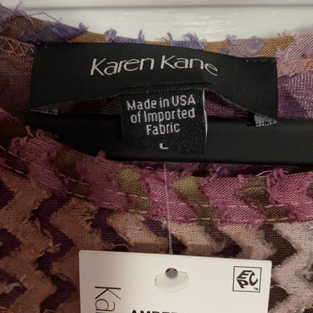 Karen Kane Amber Wave Burnout Shirttail Shirt - Picture 9 of 12